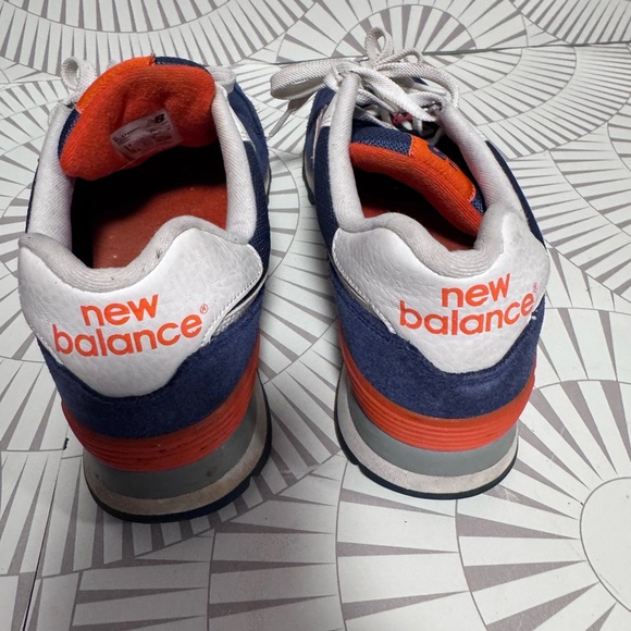 New Balance 574 Men’s Sneakers‎ Blue/Orange Size 9.5 main image 7